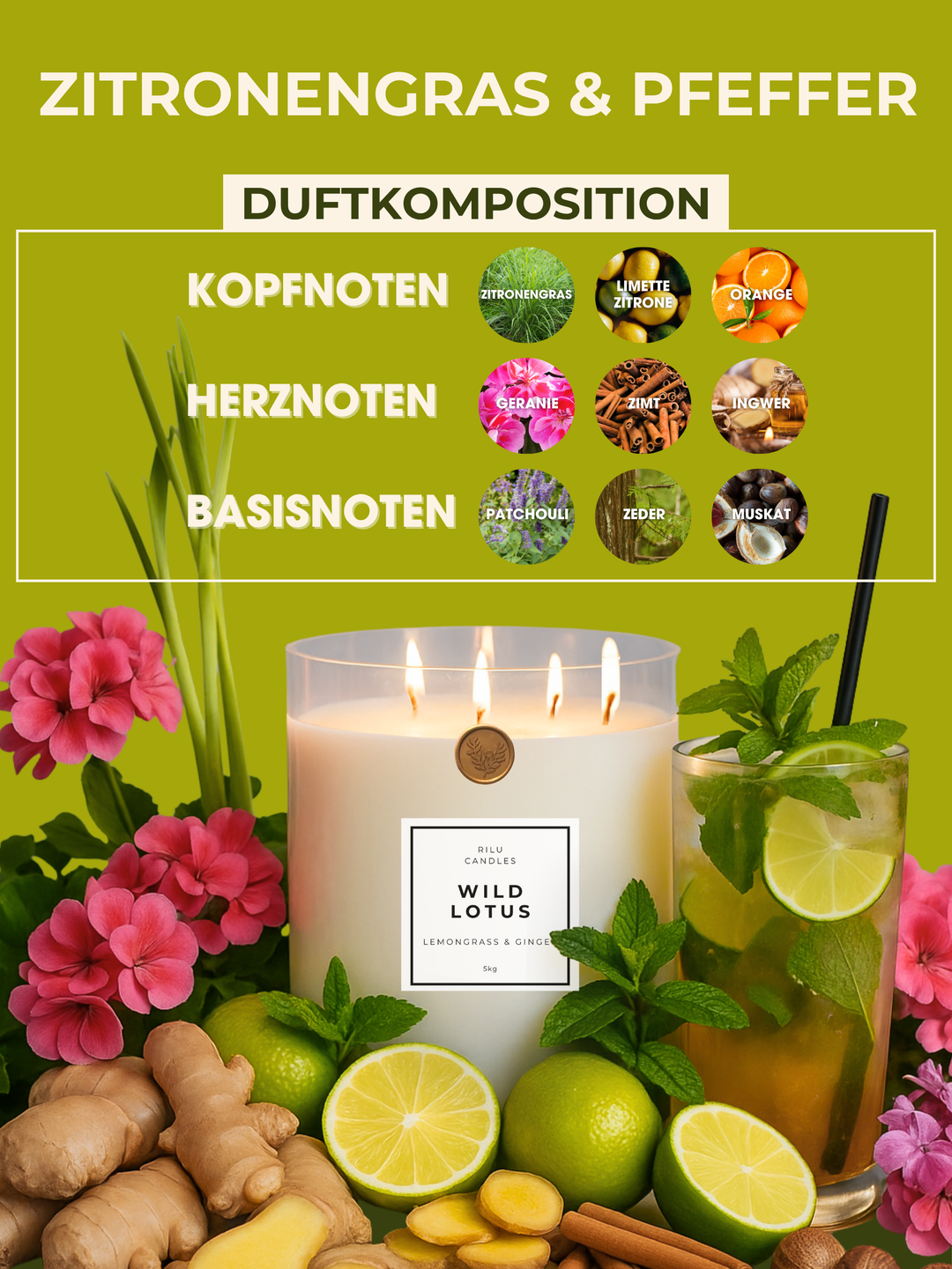 5kg Baby Riesenkerze